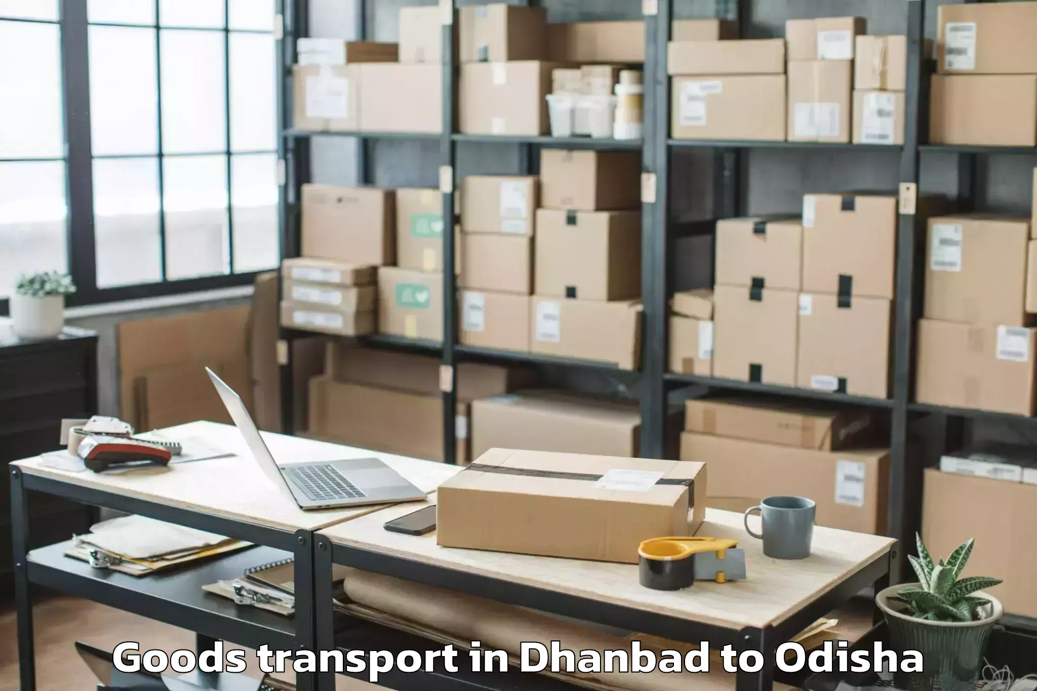 Easy Dhanbad to Mahakalapada Goods Transport Booking